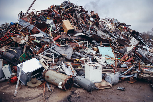 Large collection of various scrap metals at our facility